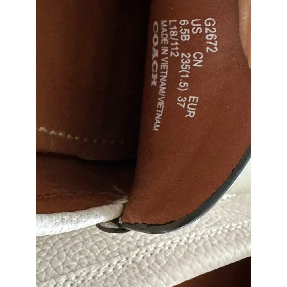 Coach Women’s Crosby Leather Driver Loafer Size 6.5B